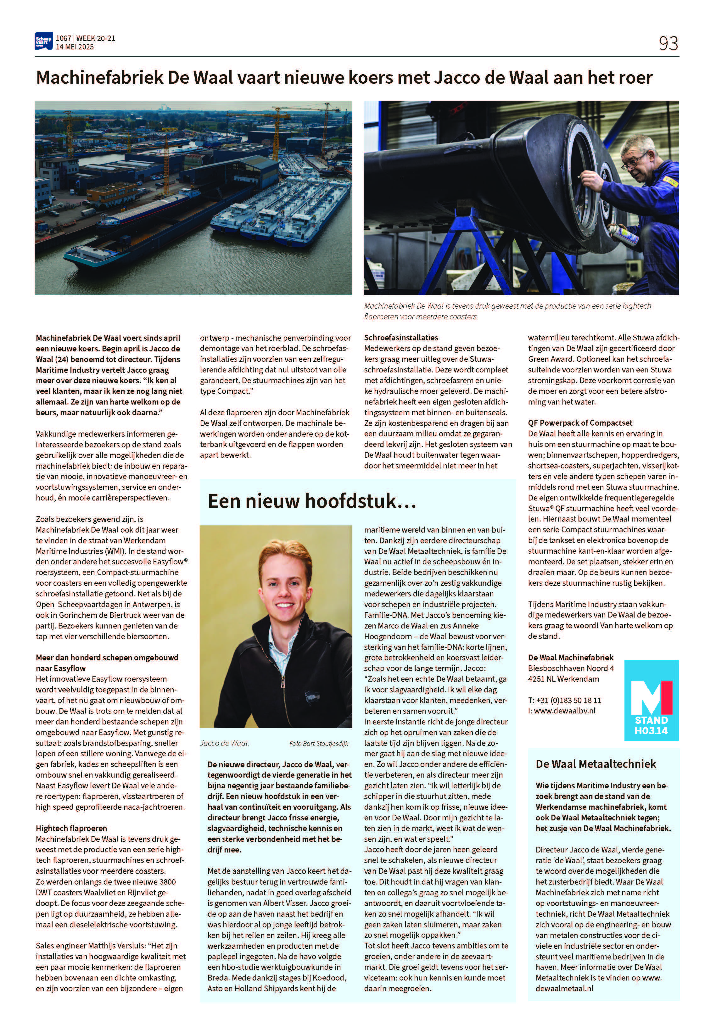 MI2025 ad redactie de waal proef